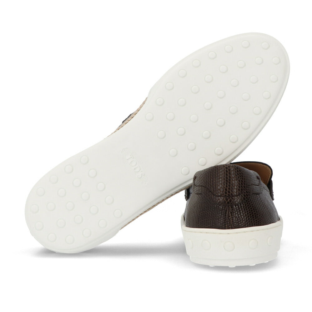 トッズ TODS ローファー メンズ シューズ レザーシューズ ダークブラウン レザー 本革 モカシン  XXM48B0BC3ZTJP S800