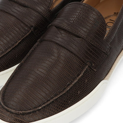 トッズ TODS ローファー メンズ シューズ レザーシューズ ダークブラウン レザー 本革 モカシン  XXM48B0BC3ZTJP S800
