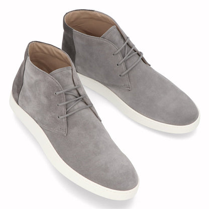 トッズ TOD'S シューズ レザーシューズ メンズ POLACCO CASSETTA CASUAL BICOL 52B RE0 グレー スエード ハイカット ブーツ カジュアル シンプル リボン ツートン XXM52B0AW50RE0 01OZ