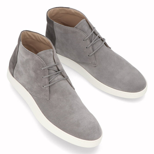トッズ TOD'S シューズ レザーシューズ メンズ POLACCO CASSETTA CASUAL BICOL 52B RE0 グレー スエード ハイカット ブーツ カジュアル シンプル リボン ツートン XXM52B0AW50RE0 01OZ