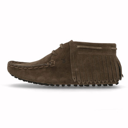 トッズ TOD'S シューズ レザーシューズ メンズ ニューゴンミーニ フリンジ アンクルブーツ ブラウン スエード ゴンミーニ ドライビングシューズ ブーツ フリンジ  XXM64C0EI60RE0 S413
