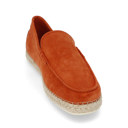 トッズ TOD'S シューズ レザーシューズ メンズ MOCASSINO ESPADRILLAS 66B RE0 MATTONE CH オレンジ スエード ゴンミーニ モカシン  エスパドリーユ ロゴ シンプル スリッポン XXM66B0BM40RE0 G806