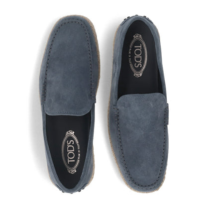 トッズ TOD'S シューズ レザーシューズ メンズ MIOCASSINO ESP 66B HG0 BIRO ブルー スエード ゴンミーニ ドライビングシューズ エスパドリーユ ロゴ シンプル XXM66B0BM4ZHG0 U806