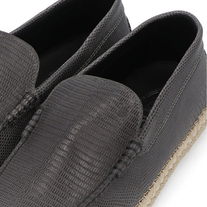 トッズ TOD'S シューズ レザーシューズ メンズ MIOCASSINO ESP 66B TJP HEMATITE グレー レザー ゴンミーニ ドライビングシューズ エスパドリーユ ロゴ シンプル スリッポン XXM66B0BM4ZTJP B603