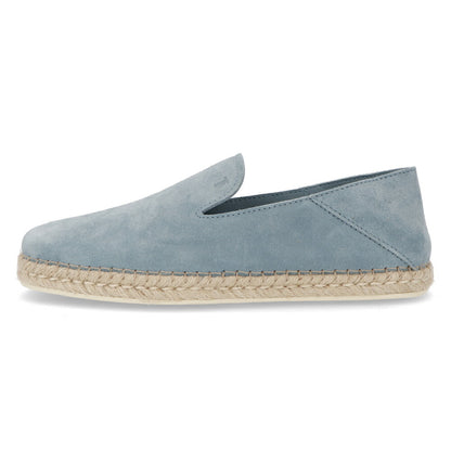 トッズ TOD'S シューズ レザーシューズ メンズ SABOT ESP 66B RE0 ACQUAMARINA SC ライトブルー スエード エスパドリーユ スリッポン アクアマリン ロゴ シンプル スウェード XXM66B0BM60RE0 T002