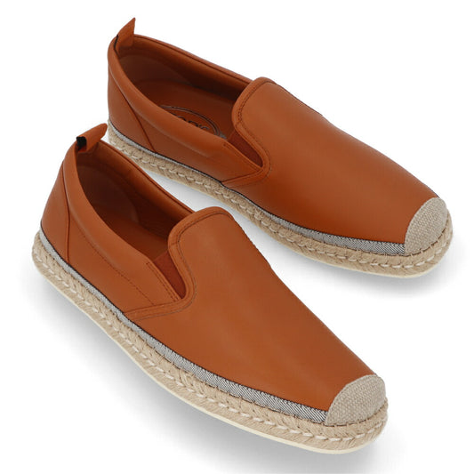 トッズ TOD'S シューズ レザーシューズ メンズ PANTOFOLA ESP 66B NFV BRANDY ECRU ブラウン レザー エスパドリーユ スリッポンシューズ レザー 本革 ローファー XXM66B0CN60NFV 245A