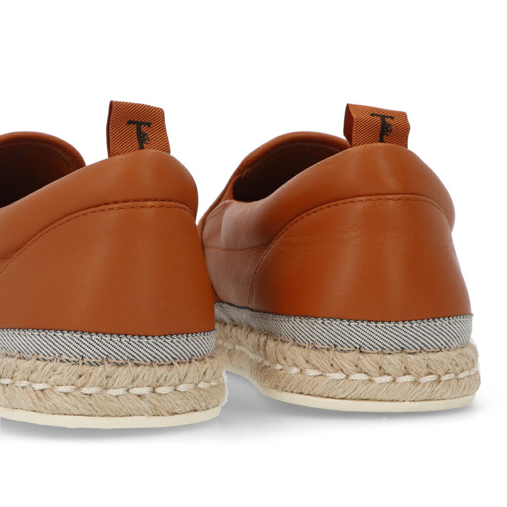トッズ TOD'S シューズ レザーシューズ メンズ PANTOFOLA ESP 66B NFV BRANDY ECRU ブラウン レザー エスパドリーユ スリッポンシューズ レザー 本革 ローファー XXM66B0CN60NFV 245A