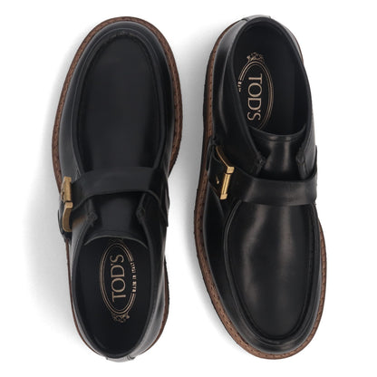 トッズ TOD'S シューズ レザーシューズ メンズ NORVEGESE FIBBIA CARRARMATO 80C NHV NERO ブラック レザー ドレスシューズ デザートブーツ ショートブーツ 本革 革靴 モンクストラップ ラバー XXM80C0DI40NHV B999