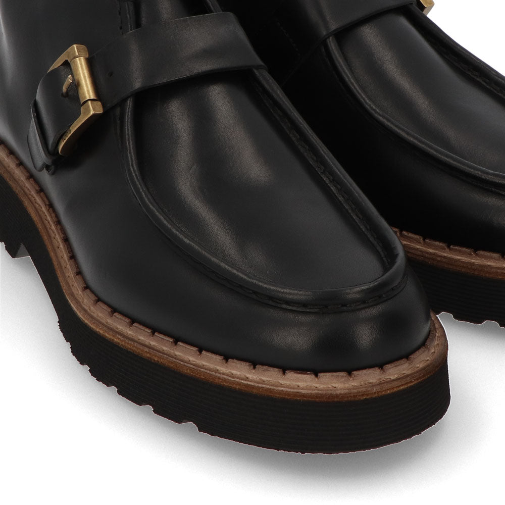 トッズ TOD'S シューズ レザーシューズ メンズ NORVEGESE FIBBIA CARRARMATO 80C NHV NERO ブラック レザー ドレスシューズ デザートブーツ ショートブーツ 本革 革靴 モンクストラップ ラバー XXM80C0DI40NHV B999
