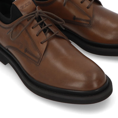 トッズ TOD'S シューズ レザーシューズ メンズ ALL NEOPRENE URBAN 89B M5H CACAO NERO ダークブラウン レザー レースアップデザート デザートブーツ ドレスシューズ 本革 ブラウン ロゴ ヴィンテージ加工 XXM89B0BZ60M5H 1775