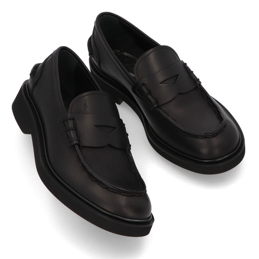 トッズ TOD'S シューズ レザーシューズ メンズ MOCASSINO EXTRALIGHT 92C WoX NERO ブラック レザー モカシン 革靴 本革 ローファー ロゴ シンプル 厚底 レースアップシューズ XXM92C0DS20WOX B999