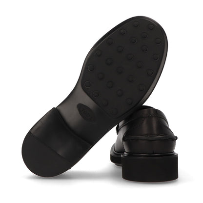 トッズ TOD'S シューズ レザーシューズ メンズ MOCASSINO EXTRALIGHT 92C WoX NERO ブラック レザー モカシン 革靴 本革 ローファー ロゴ シンプル 厚底 レースアップシューズ XXM92C0DS20WOX B999