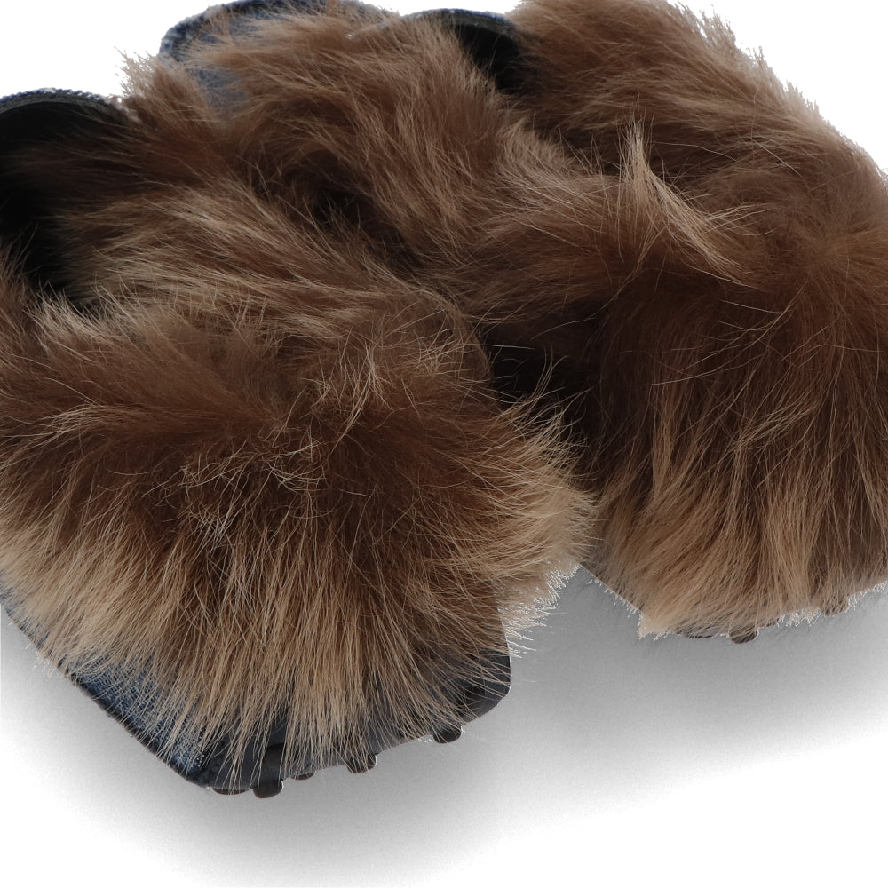 TOD’S フラットシューズ ドライビングシューズ ダブルT ファー