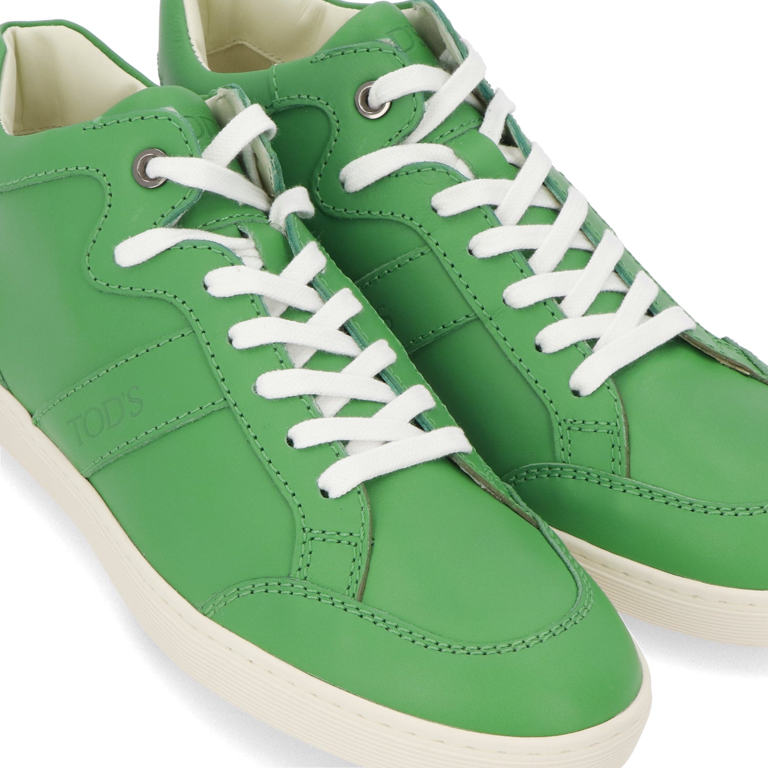 トッズ TOD’S スニーカー グリーン レザー レースアップ