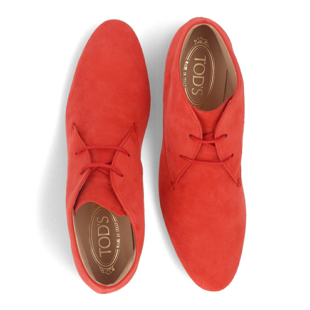 TOD’S トッズ ショートブーツ オレンジ スエード