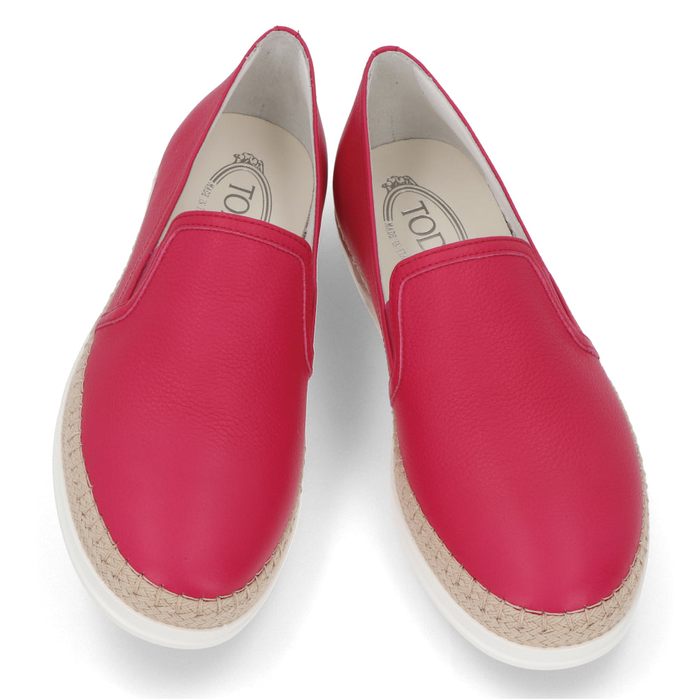 トッズ TOD’S スリッポン レッド ユニセックス