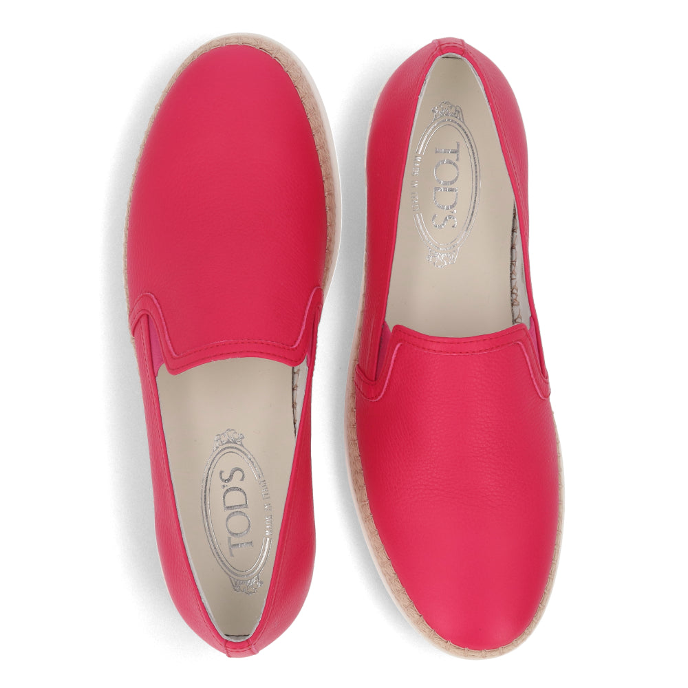 トッズ TOD’S スリッポン レッド ユニセックス