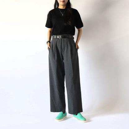 トッズ レディース エスパドリーユ GOMMA RAFIA TV PANTOFOLA PELLE 5JI MENTA エメラルドグリーン レザー フラットシューズ XXW0TV0J97Z5J1V414