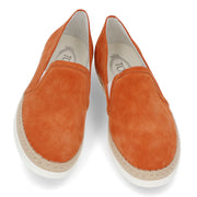 TOD’S スリッポン エスパドリーユ オレンジ スエード