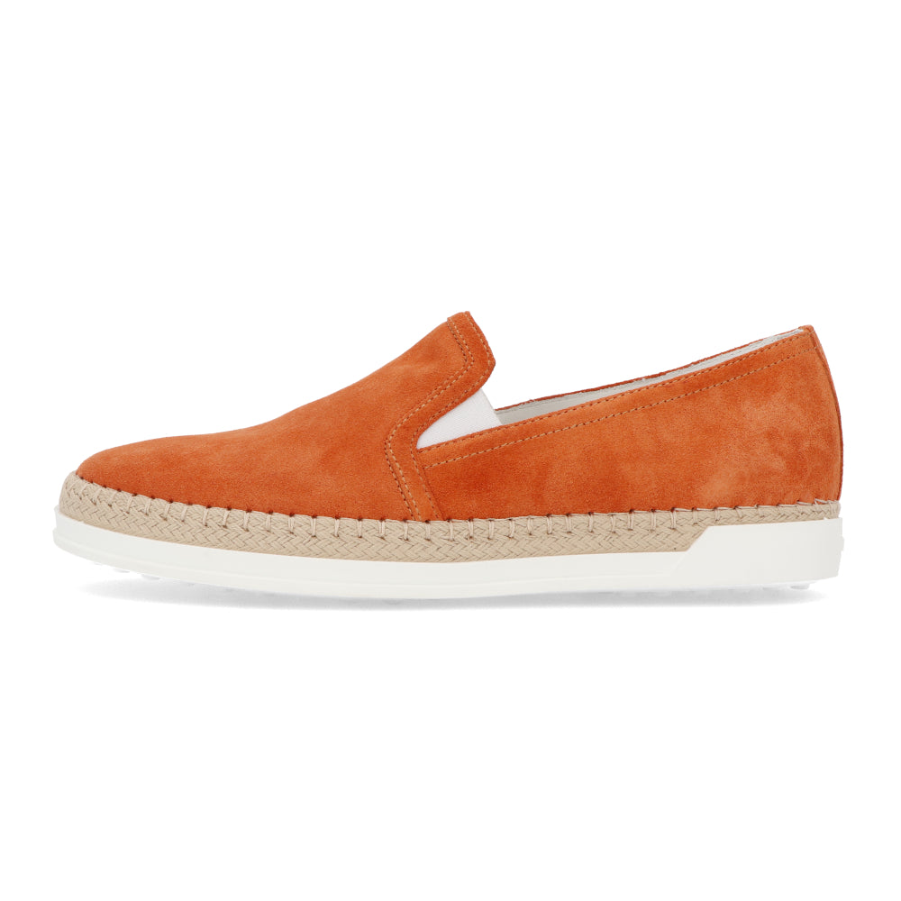 TOD’S スリッポン エスパドリーユ オレンジ スエード