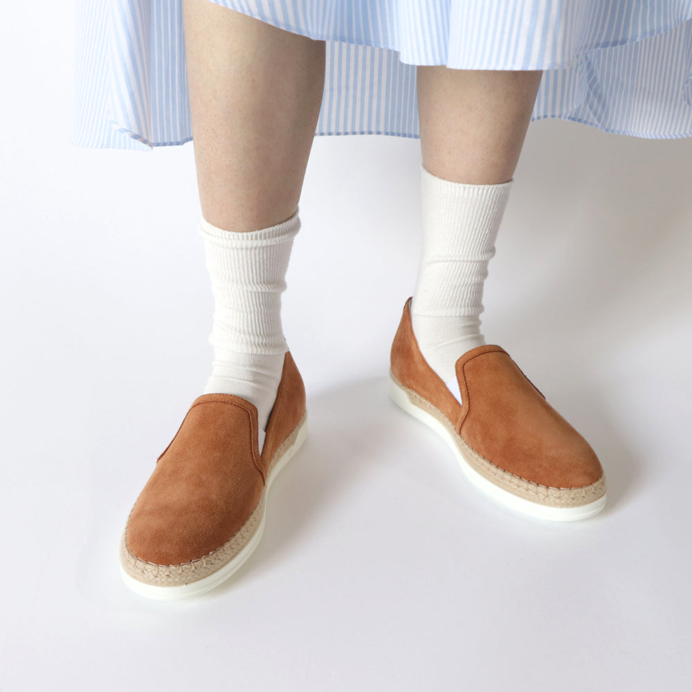 TOD’S スリッポン エスパドリーユ ブラウン スエード