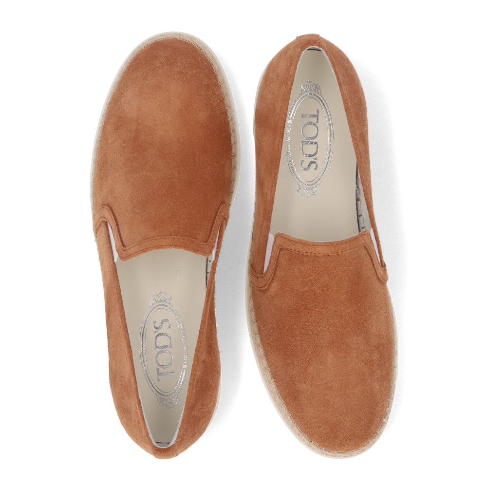 TOD’S スリッポン エスパドリーユ ブラウン スエード