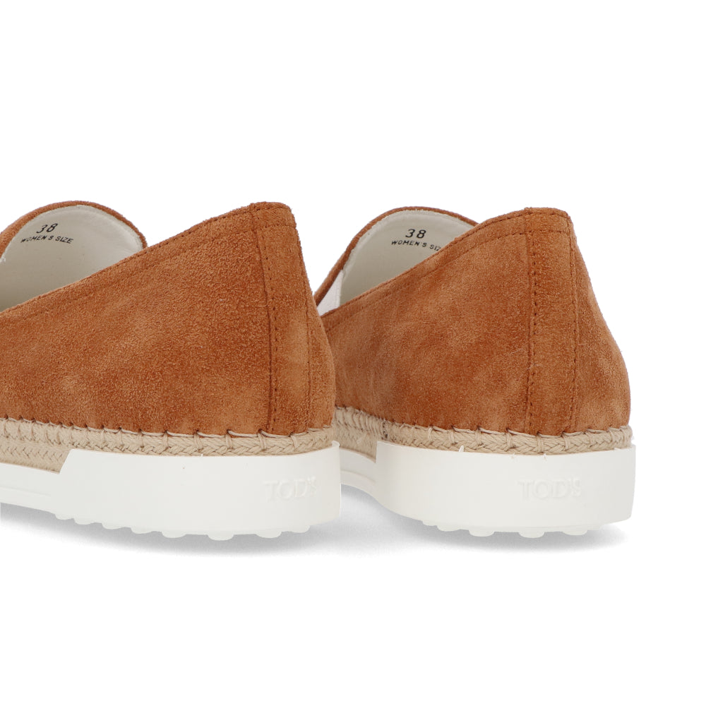 TOD’S スリッポン エスパドリーユ ブラウン スエード
