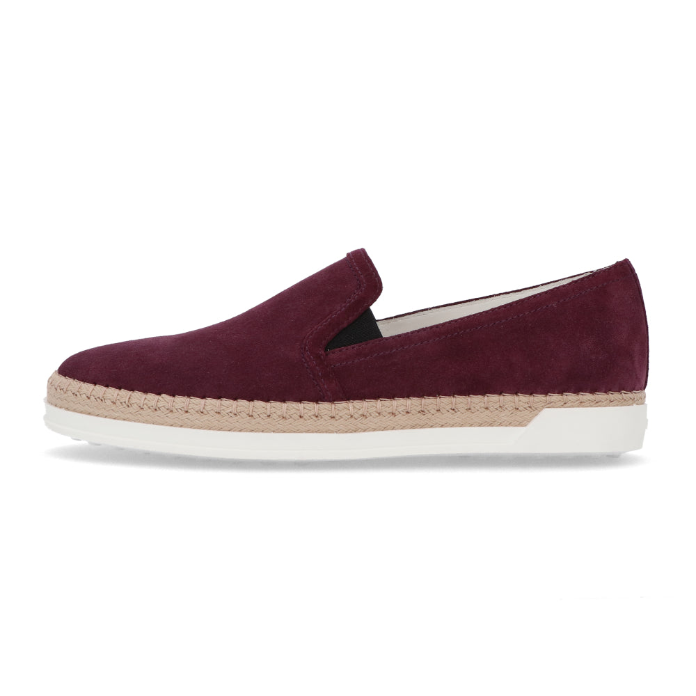 TOD’S スリッポン エスパドリーユ パープル スエード