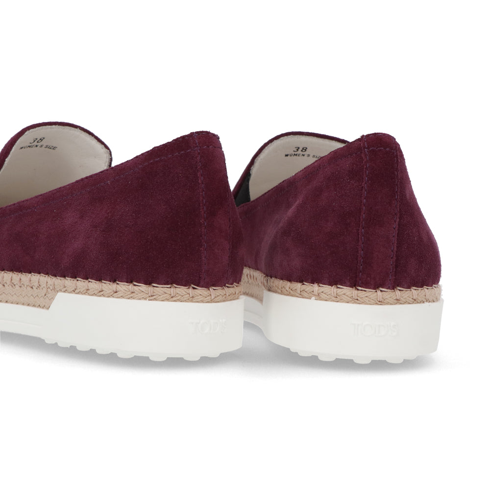 TOD’S スリッポン エスパドリーユ パープル スエード