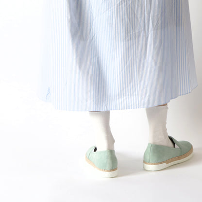 TOD’S スリッポン エスパドリーユ ライトブルー スエード