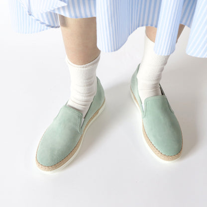 TOD’S スリッポン エスパドリーユ ライトブルー スエード