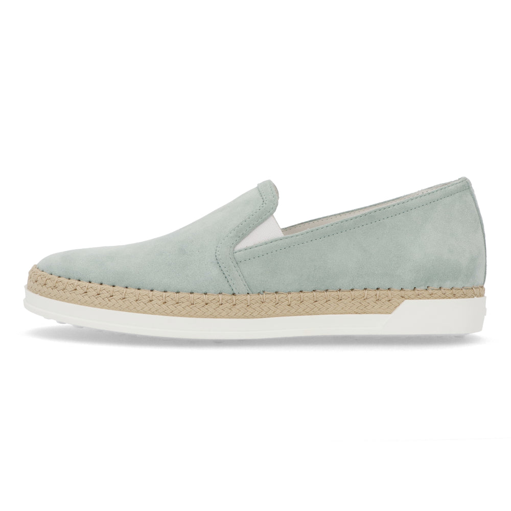 TOD’S スリッポン エスパドリーユ ライトブルー スエード