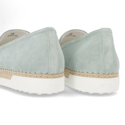 TOD’S スリッポン エスパドリーユ ライトブルー スエード