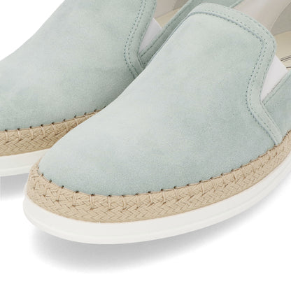 TOD’S スリッポン エスパドリーユ ライトブルー スエード