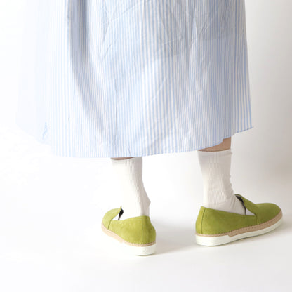 TOD’S スリッポン エスパドリーユ グリーン スエード