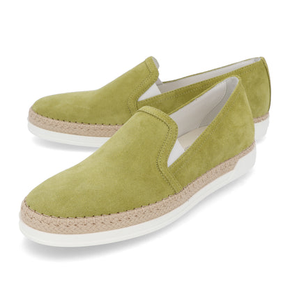 TOD’S スリッポン エスパドリーユ グリーン スエード
