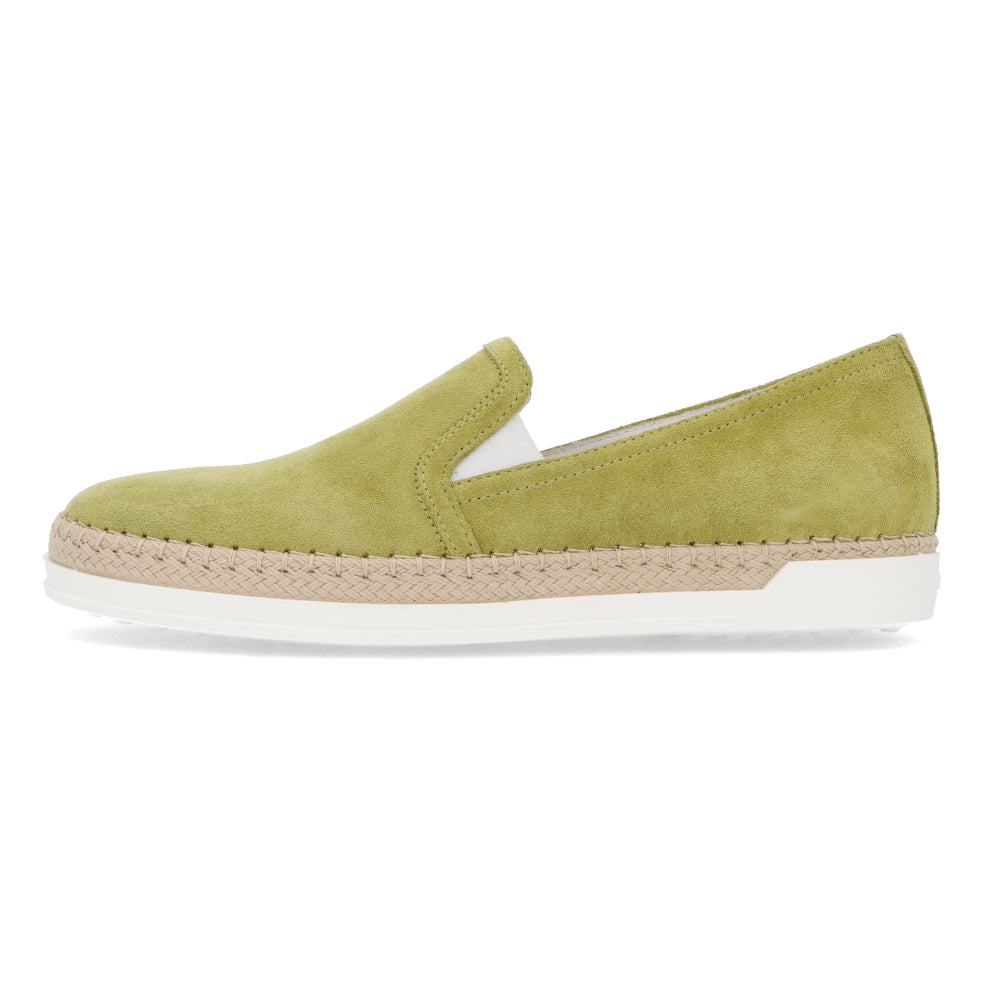 TOD’S スリッポン エスパドリーユ グリーン スエード