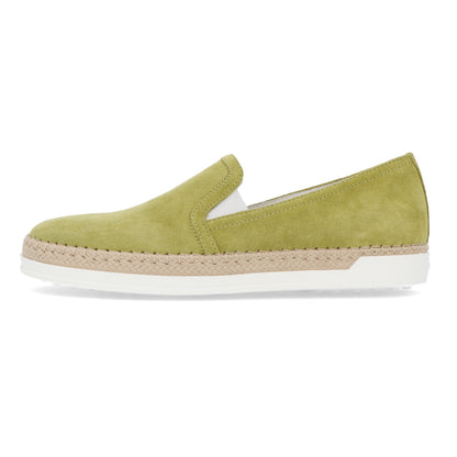 TOD’S スリッポン エスパドリーユ グリーン スエード