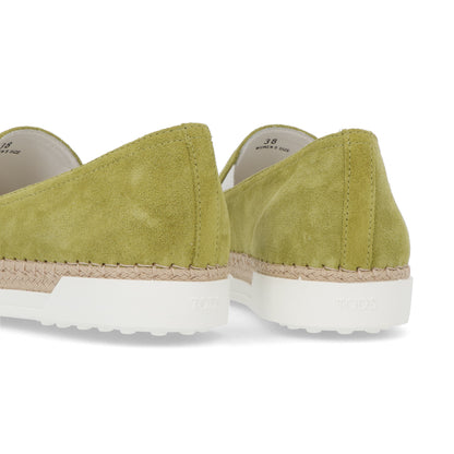 TOD’S スリッポン エスパドリーユ グリーン スエード
