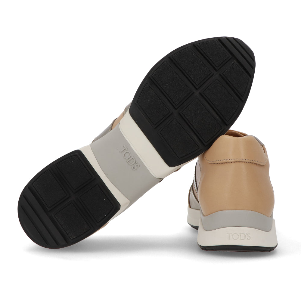 TOD’S トッズ スニーカー ベージュ レザー ローカット