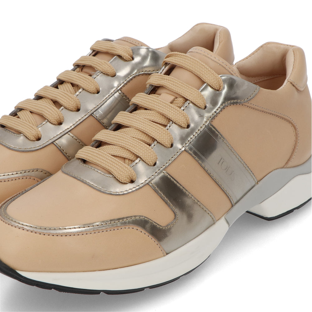 TOD’S トッズ スニーカー ベージュ レザー ローカット