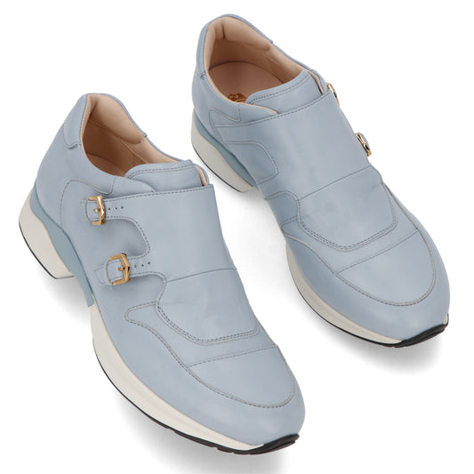 TOD’S スニーカー スリッポン ライトブルー レザー