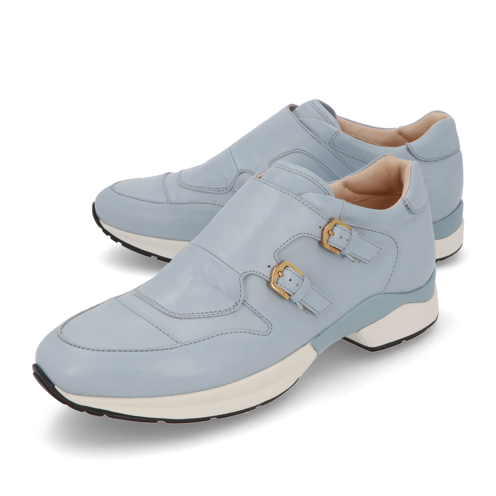 TOD’S スニーカー スリッポン ライトブルー レザー