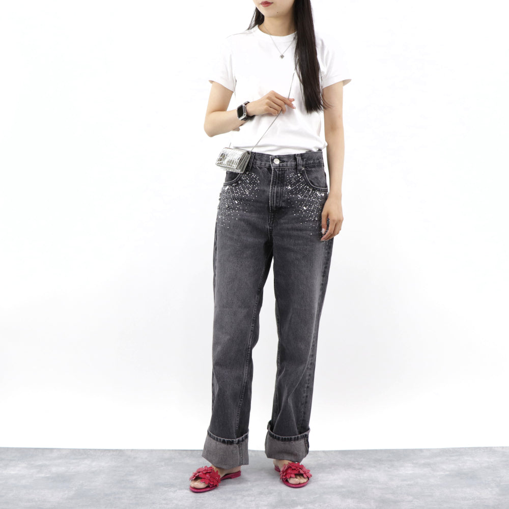 TOD’S フラットサンダル ピンク ミュール フラワー パテント