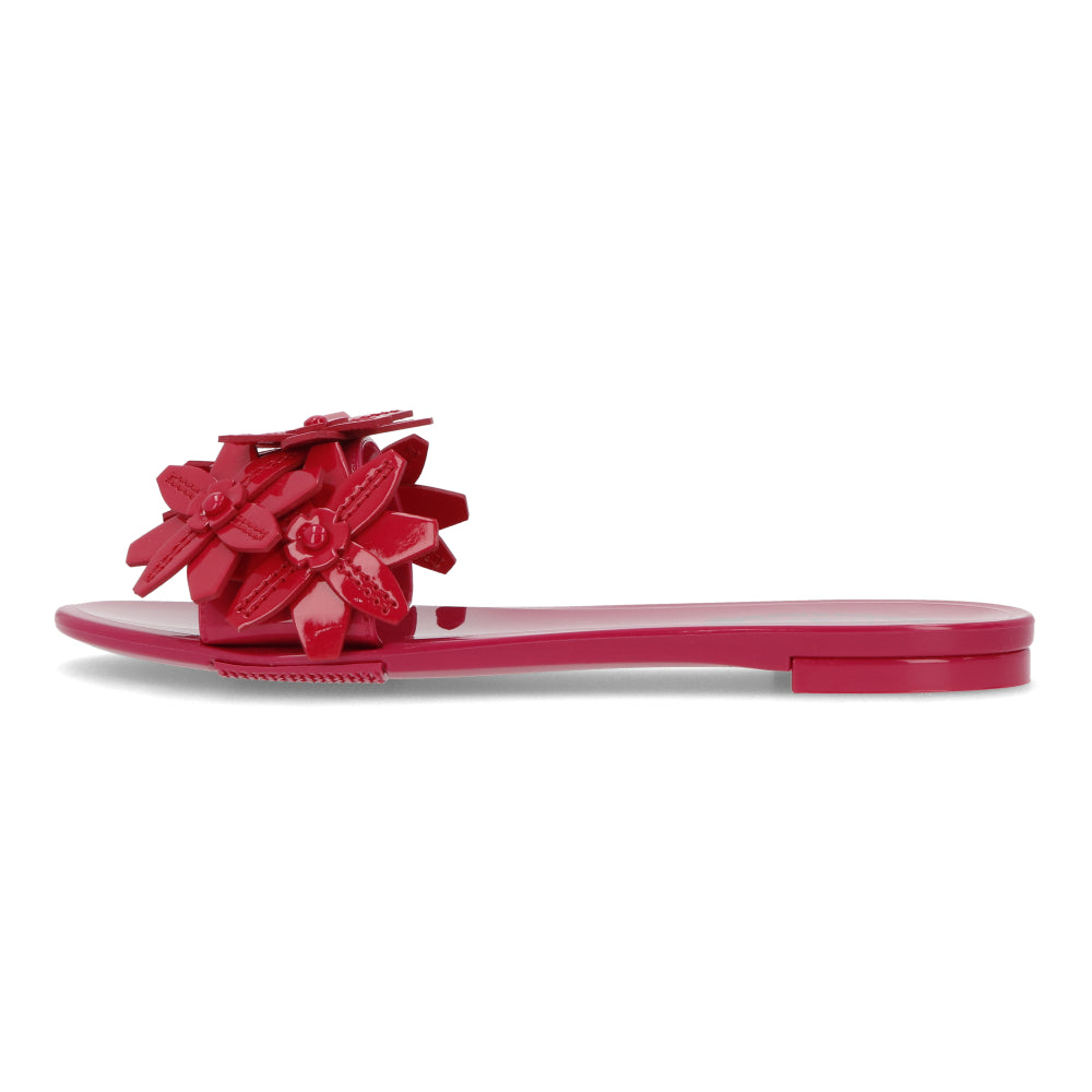 TOD’S トッズ フラットサンダル ピンク ミュール フラワー パテント