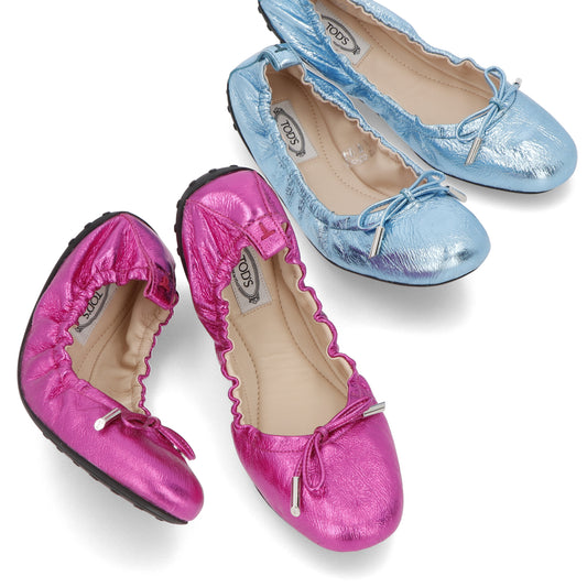 トッズ バレエシューズ XXW12C0CJ10YF3 メタリック