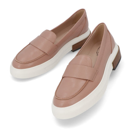 トッズ シューズレディース レッド ベージュ レザー モカシン 厚底 無地 XXW92B0Y41ZQUI