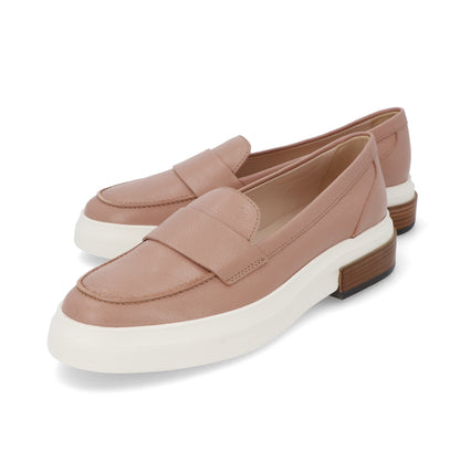 トッズ シューズレディース レッド ベージュ レザー モカシン 厚底 無地 XXW92B0Y41ZQUI