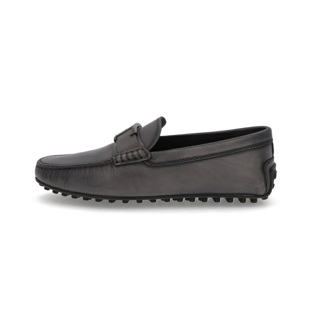TOD'S CITY GOMMINO グレー ブラウン ドライビングシューズ タイムレス ローファー XXM42C0CT50D9C