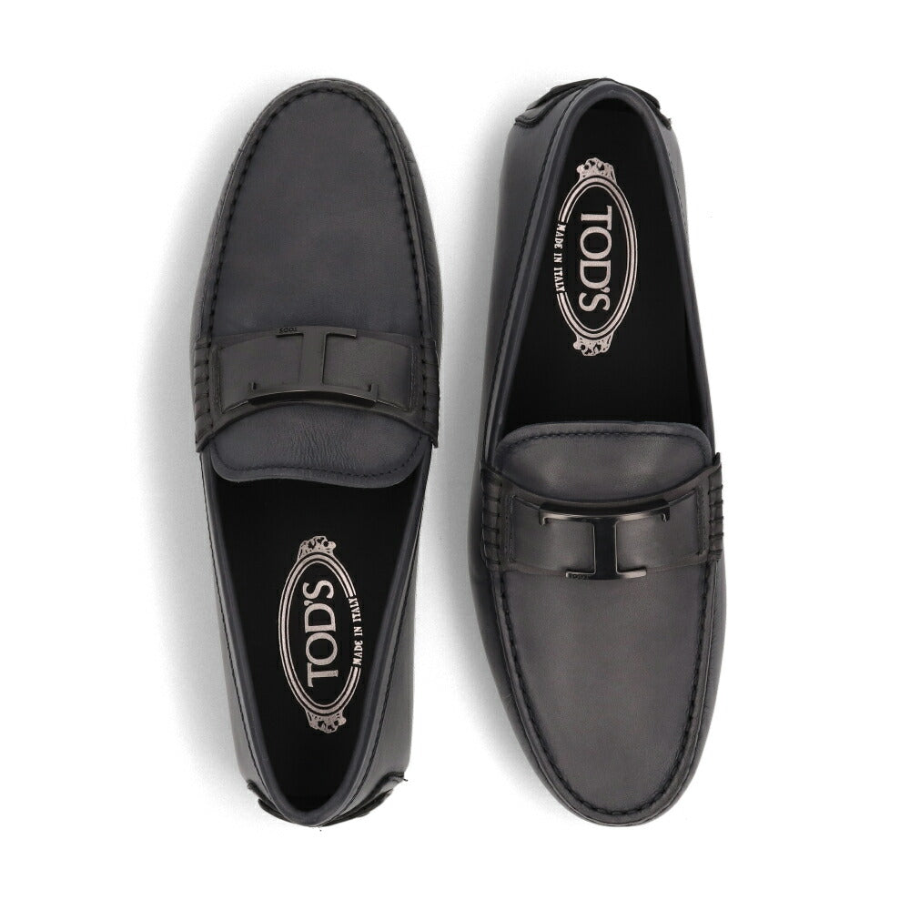 TOD'S CITY GOMMINO グレー ブラウン ドライビングシューズ タイムレス ローファー XXM42C0CT50D9C